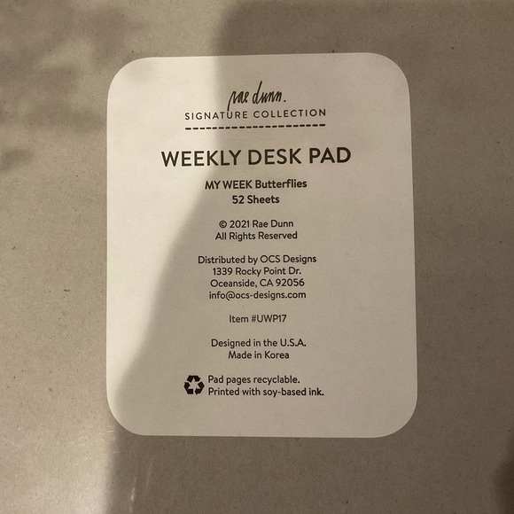 Rae Dunn WEEK AT A GLANCE Pad & Pens 🖊 - Picture 4 of 8